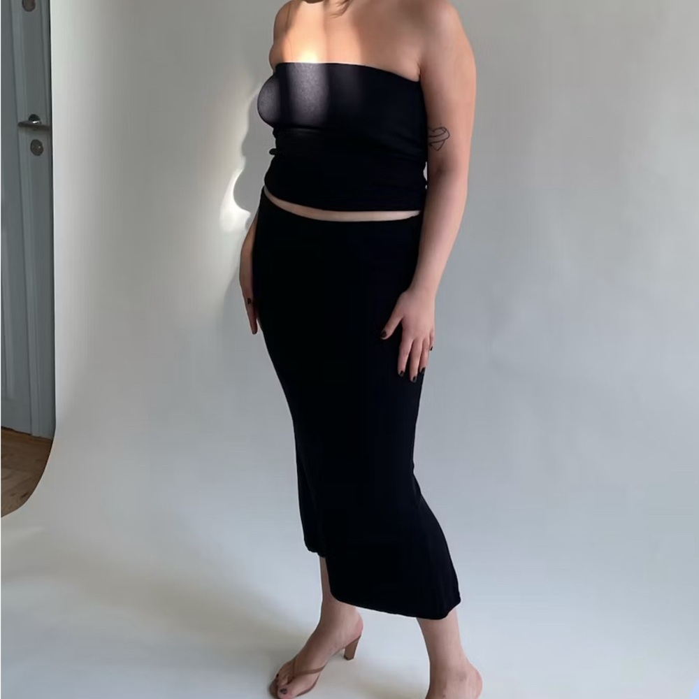 Djerf Avenue Black Skirt